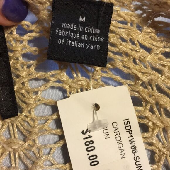 Evelyn & Arthur Crocheted cardigan size medium. NWT - Picture 4 of 10